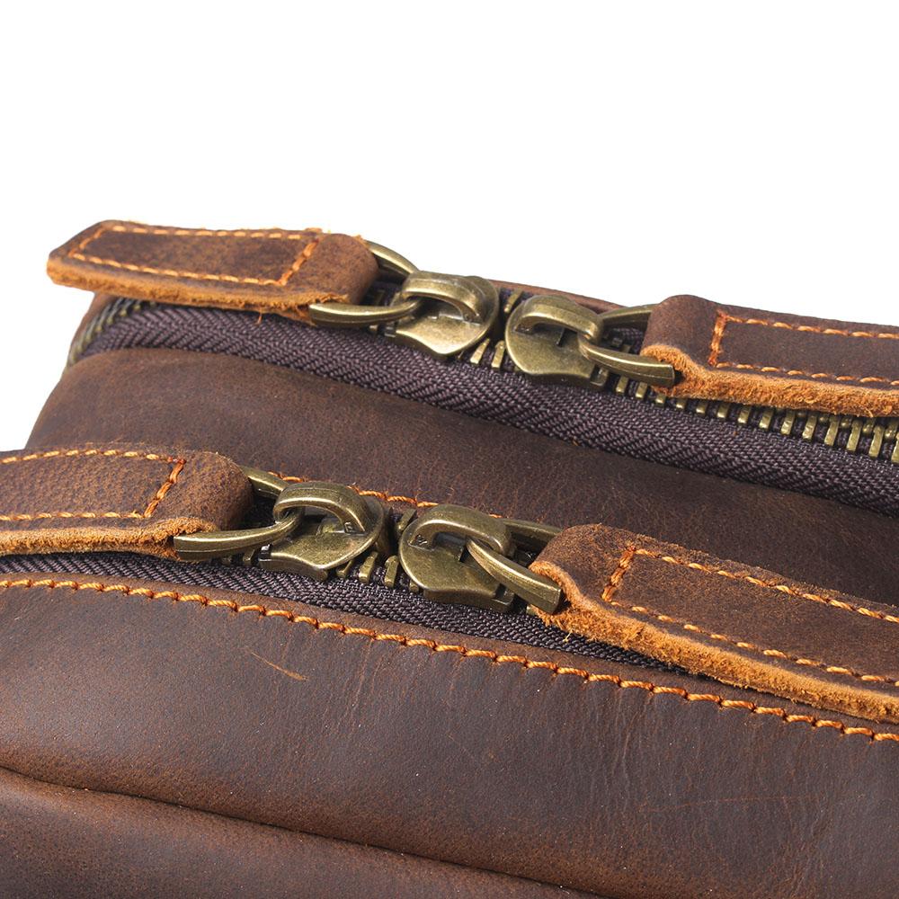 Robert - Sac à dos de voyage en cuir rétro