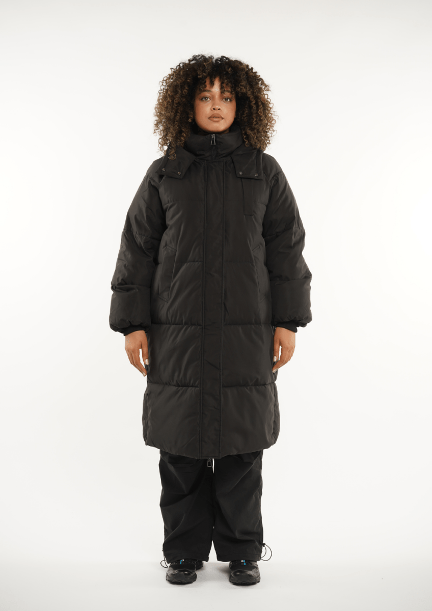LUNA | MANTEAU LONG PUFFER AVEC CAPUCHE