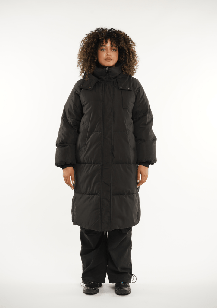 LUNA | MANTEAU LONG PUFFER AVEC CAPUCHE