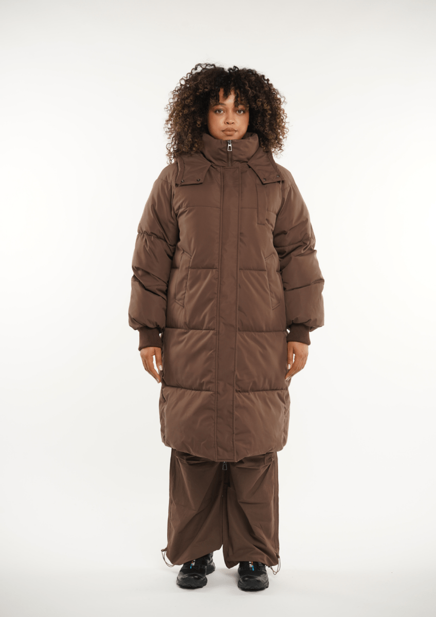 LUNA | MANTEAU LONG PUFFER AVEC CAPUCHE