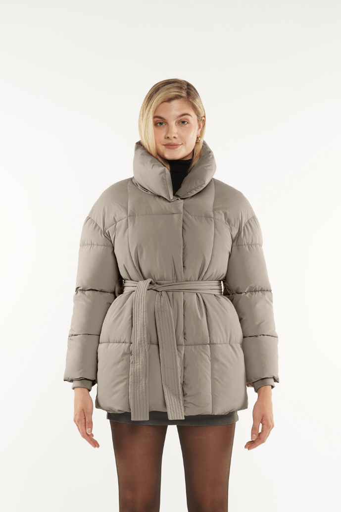 NOVA | VESTE PUFFER CEINTURÉE MI-LONGUE