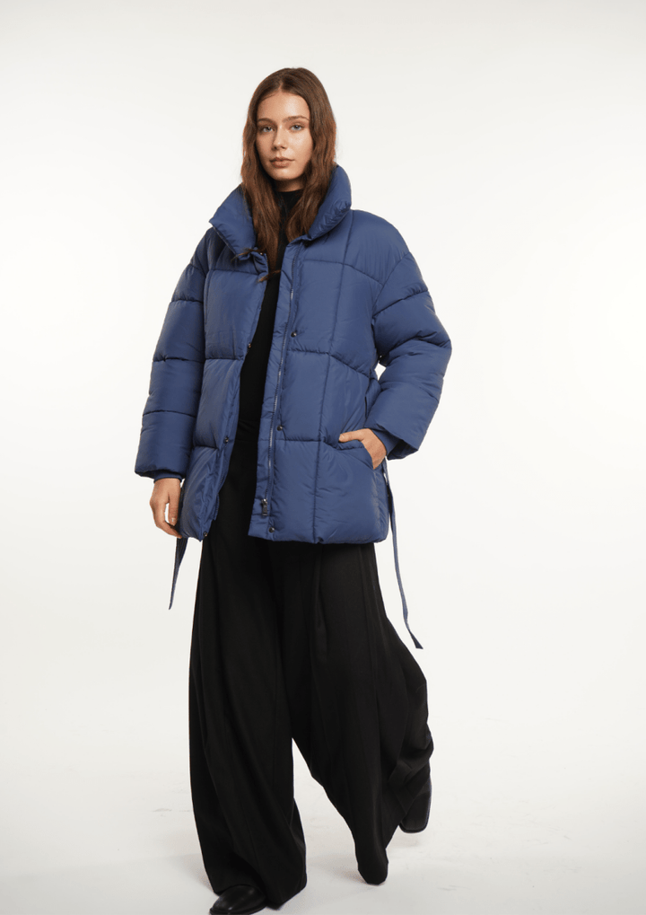 NOVA | VESTE PUFFER CEINTURÉE MI-LONGUE