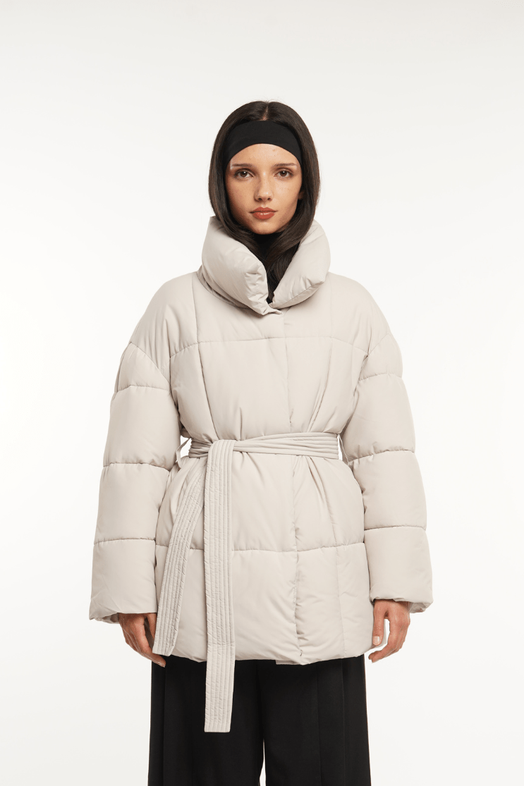 NOVA | VESTE PUFFER CEINTURÉE MI-LONGUE