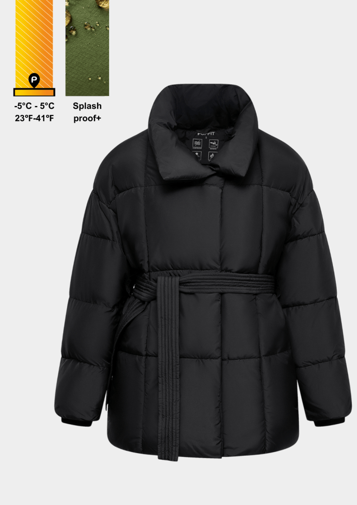 NOVA | VESTE PUFFER CEINTURÉE MI-LONGUE