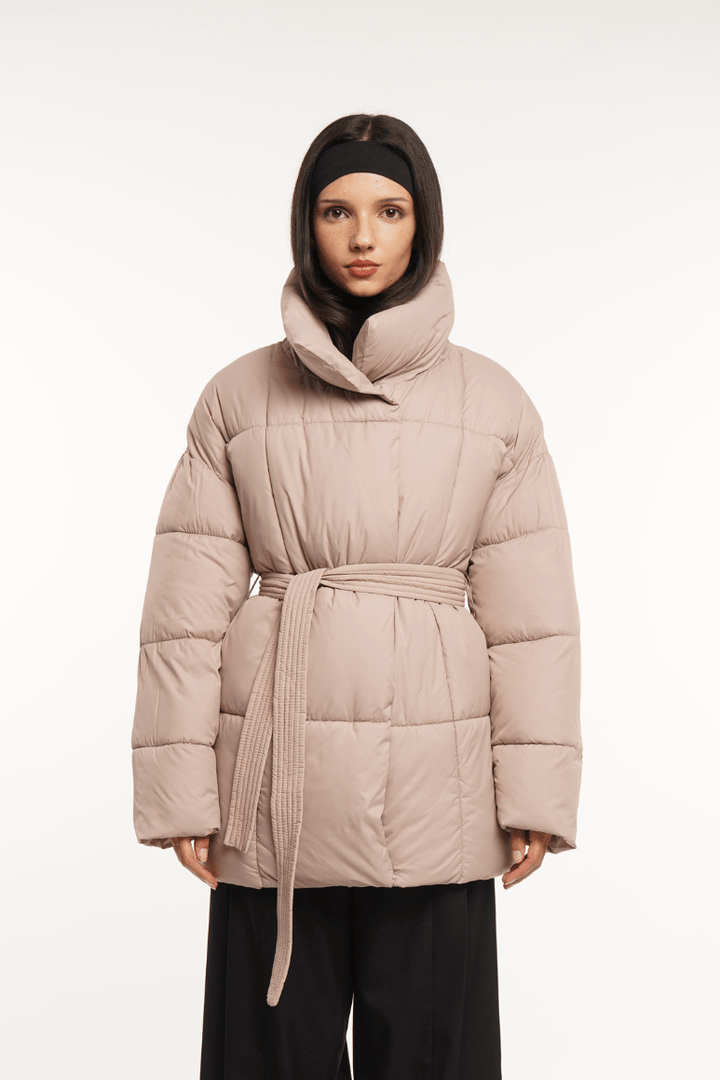 NOVA | VESTE PUFFER CEINTURÉE MI-LONGUE