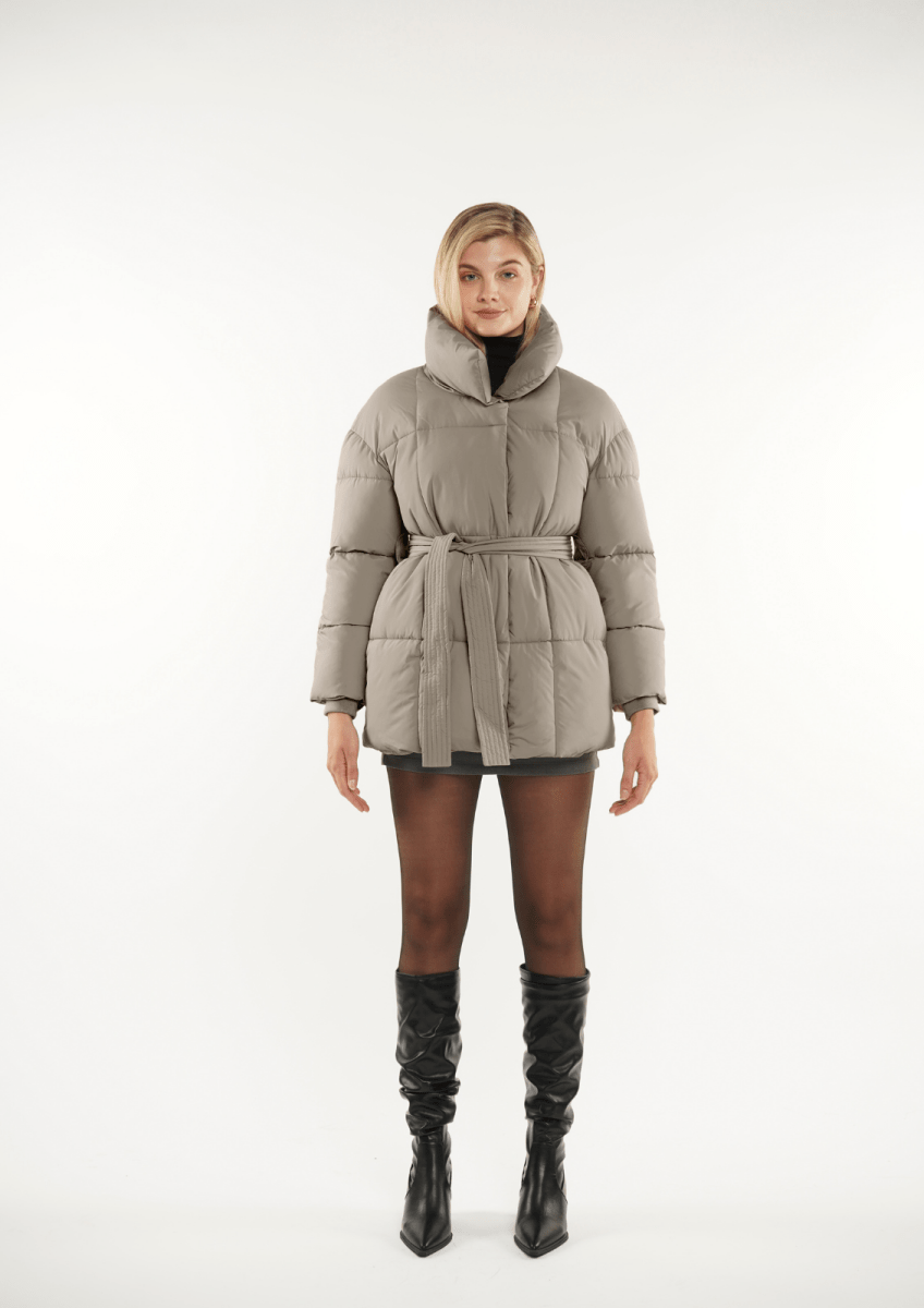NOVA | VESTE PUFFER CEINTURÉE MI-LONGUE