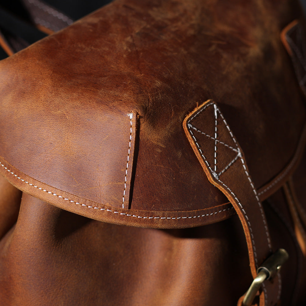 Jeffrey - Sac à dos en cuir classique et durable