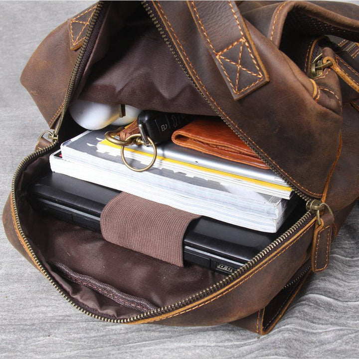 Jason - Sac à dos en cuir tan premium