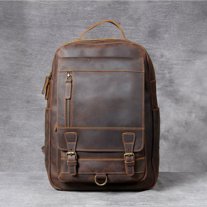 Jason - Sac à dos en cuir tan premium